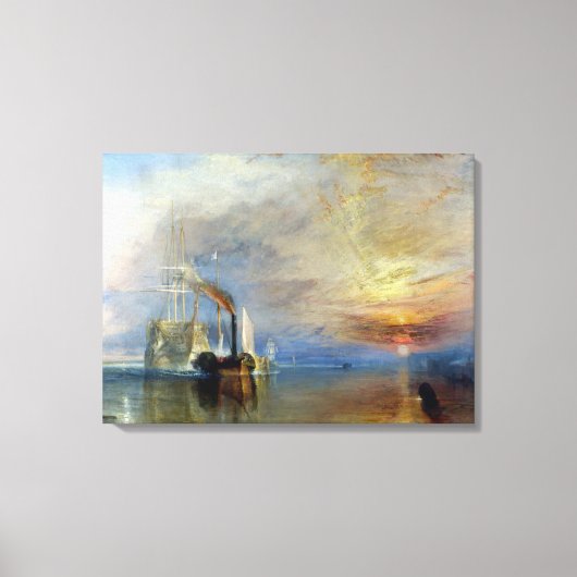 Joseph Mallord William Turner Der Kampf Temerai Leinwanddruck (Vorderseite)