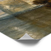 Joseph Mallord William Turner | Der Kampftemer Poster (Ecke)