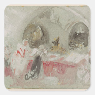 Joseph Mallord William Turner   Dienst im Cha Quadratischer Aufkleber