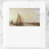 Joseph Mallord William Turner - dort oder Dordrech Rechteckiger Aufkleber (Tasche)