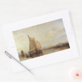 Joseph Mallord William Turner - dort oder Dordrech Rechteckiger Aufkleber (Umschlag)