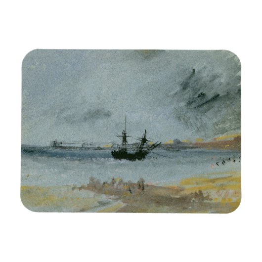 Joseph Mallord William Turner | Schiff Aground, Br Magnet (Horizontal)
