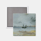 Joseph Mallord William Turner | Schiff Aground, Br Magnet (Vorderseite/Rückseite)