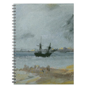 Joseph Mallord William Turner  Schiff Aground, Bri Notizblock