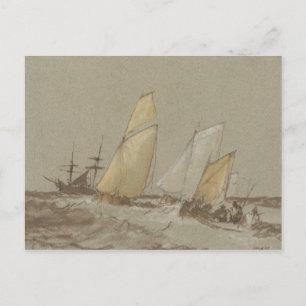 Joseph Mallord William Turner - Schifffahrt Postkarte