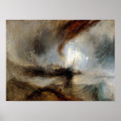 Joseph Mallord William Turner Snow Storm Poster (Vorne)