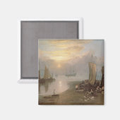 Joseph Mallord William Turner | Sonnenaufgang durc Magnet (Vorderseite/Rückseite)