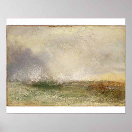 Joseph Mallord William Turner | Stormy Sea Breakfa Poster (Vorne)