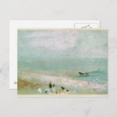 Joseph Mallord William Turner | Strand mit Zahlen Postkarte (Vorne/Hinten)