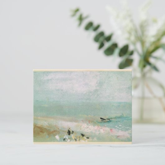Joseph Mallord William Turner | Strand mit Zahlen Postkarte (Stehend Vorderseite)