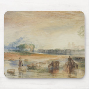 Joseph Mallord William Turner - Sunset and Moonris Mousepad
