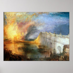 Joseph Mallord William Turner The Burning Poster