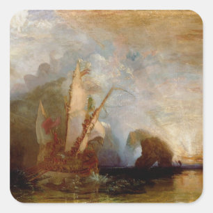 Joseph Mallord William Turner   Ulysses, der P Quadratischer Aufkleber