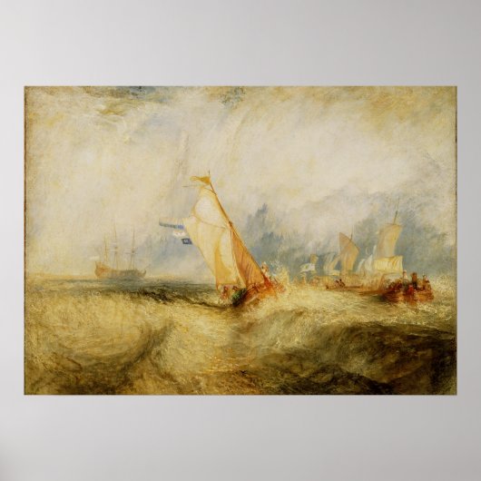 Joseph Mallord William Turner | Van Tromp Going Ab Poster (Vorne)