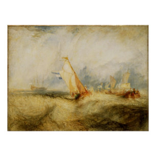 Joseph Mallord William Turner  Van Tromp Going Ab Poster