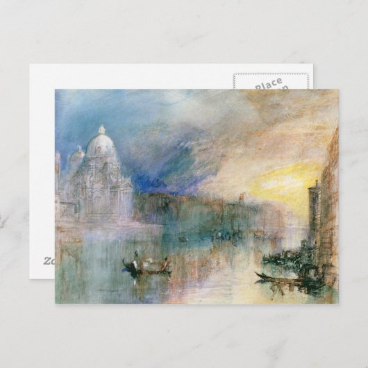 Joseph Mallord William Turner | Venedig: Grand Can Postkarte (Vorne/Hinten)