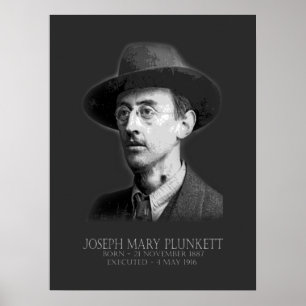 Joseph Mary Plunkett Oster 1916 Irischer Republika Poster