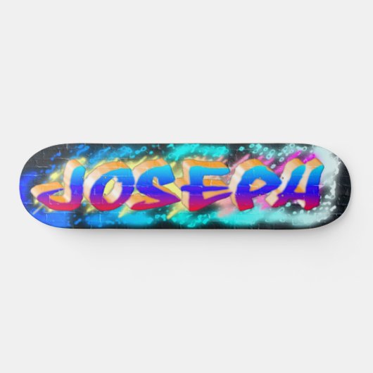 JOSEPH Maßgeschneidertes Graffiti-Skateboard Skateboard (Horizontal)