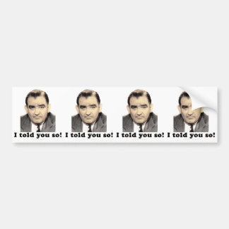 Joseph McCarthy Autoaufkleber