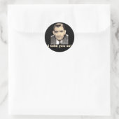 Joseph McCarthy Runder Aufkleber (Tasche)