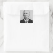 Joseph McCoy (1837-1915) (b/w Foto) Quadratischer Aufkleber (Tasche)