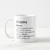 Joseph name, Editable name, Custom name Kaffeetasse (Links)