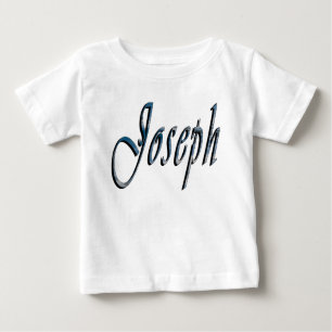 Joseph, Name, Logo, Babys Weißer T - Shirt