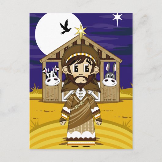 Joseph Nativity Postcard Postkarte (Vorderseite)