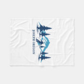 Joseph Oregon Ski Resort Skiing Skier _1 Fleecedecke (Vorderseite (Horizontal))