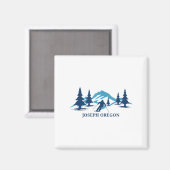 Joseph Oregon Ski Resort Skiing Skier _1 Magnet (Vorderseite/Rückseite)