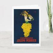 Joseph Perrier Champagne Werbeplakat Karte (Vorderseite)