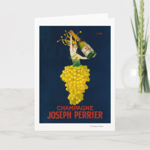 Joseph Perrier Champagne Werbeplakat Karte