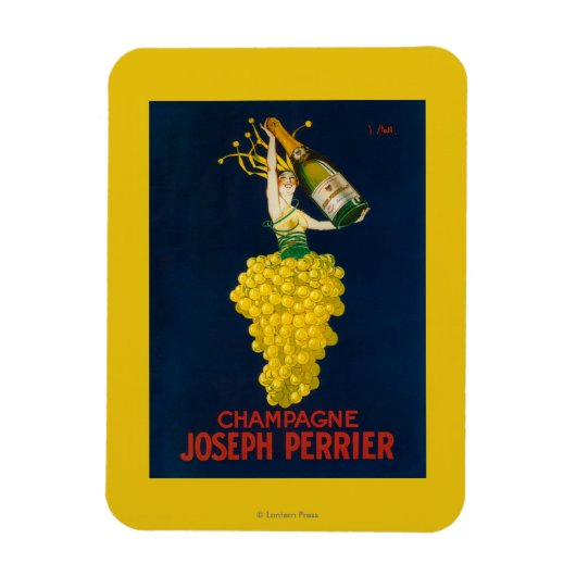 Joseph Perrier Champagne Werbeplakat Magnet (Vertikal)