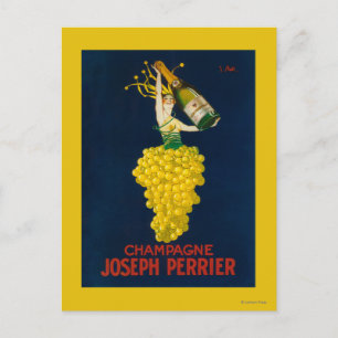 Joseph Perrier Champagne Werbeplakat Postkarte