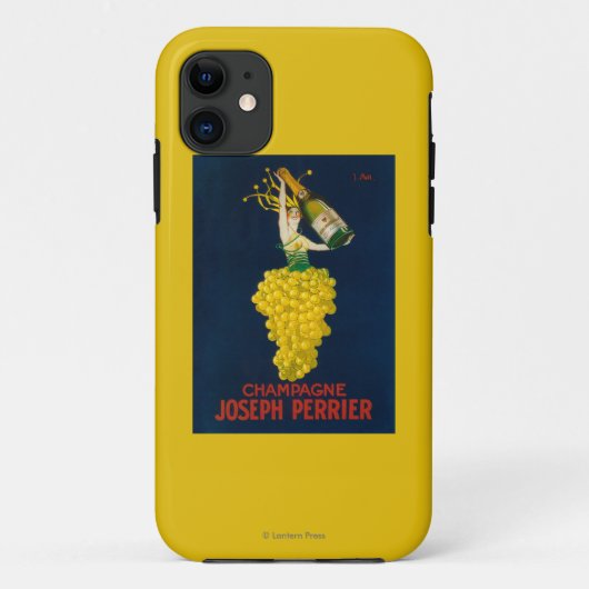 Joseph Perrier Champagner Werbeplakat Case-Mate iPhone Hülle (Rückseite)