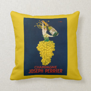 Joseph Perrier Champagner Werbeplakat Kissen