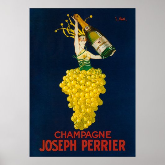 Joseph Perrier Champagner Werbeplakat Poster (Vorne)