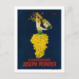 Joseph Perrier Champagner Werbeplakat Postkarte