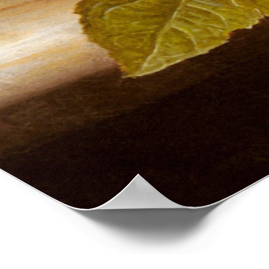 Joseph Peter Wilms - Pfirsiche und Pflaumen Poster (Ecke)