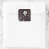 Joseph Priestley Quadratischer Aufkleber (Tasche)