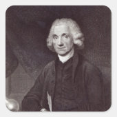 Joseph Priestley Quadratischer Aufkleber (Vorderseite)