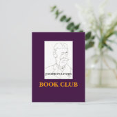 JOSEPH PULITZER, BOOK CLUB - POSTCARD POSTKARTE (Stehend Vorderseite)