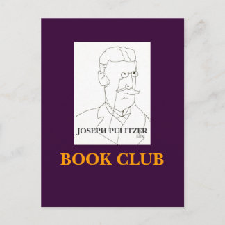 JOSEPH PULITZER, BOOK CLUB - POSTCARD POSTKARTE