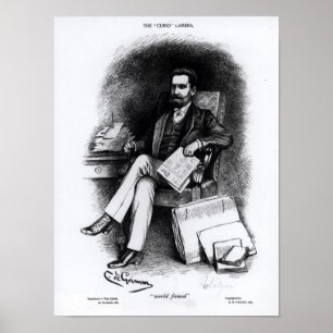 Joseph Pulitzer "von der Kuriosität", 1887 Poster
