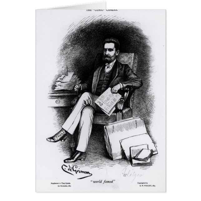 Joseph Pulitzer von 'The Curio', 1887 (Vorne)
