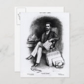 Joseph Pulitzer von 'The Curio', 1887 Postkarte (Vorne/Hinten)