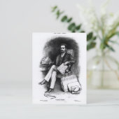 Joseph Pulitzer von 'The Curio', 1887 Postkarte (Stehend Vorderseite)