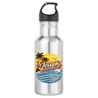 Joseph Retro Sunset Name Design Edelstahlflasche