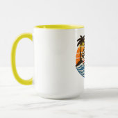 Joseph Retro Sunset Name Design Tasse (Links)