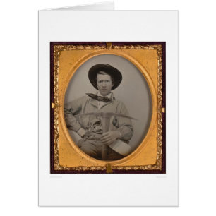 Joseph-Scharfes, mit einer Hacke, einer Wanne und